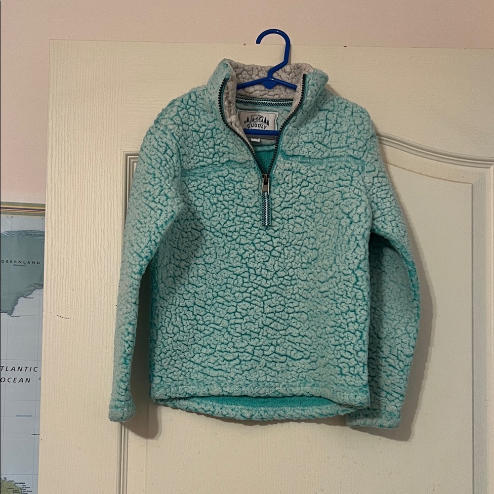 Aqua Sherpa Kids' Quarter-Zip Jacket